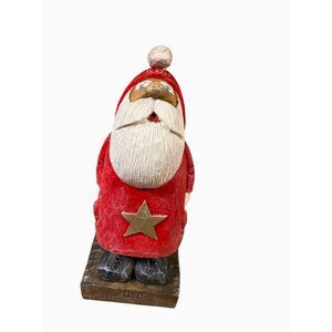 Dave Constantine Handcrafted Vintage Santa Claus Figurine With Star Accent 2005